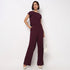 Relaxed Fit Solid High Rise Palazzos