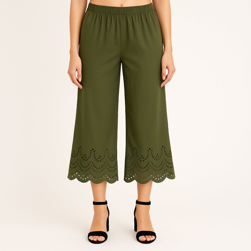 Buy Relax Fit Solid Palazzo - Style Union