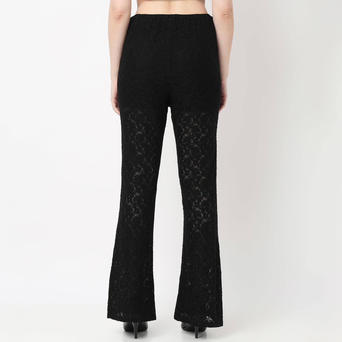High Rise Boot Cut Lace Palazzo