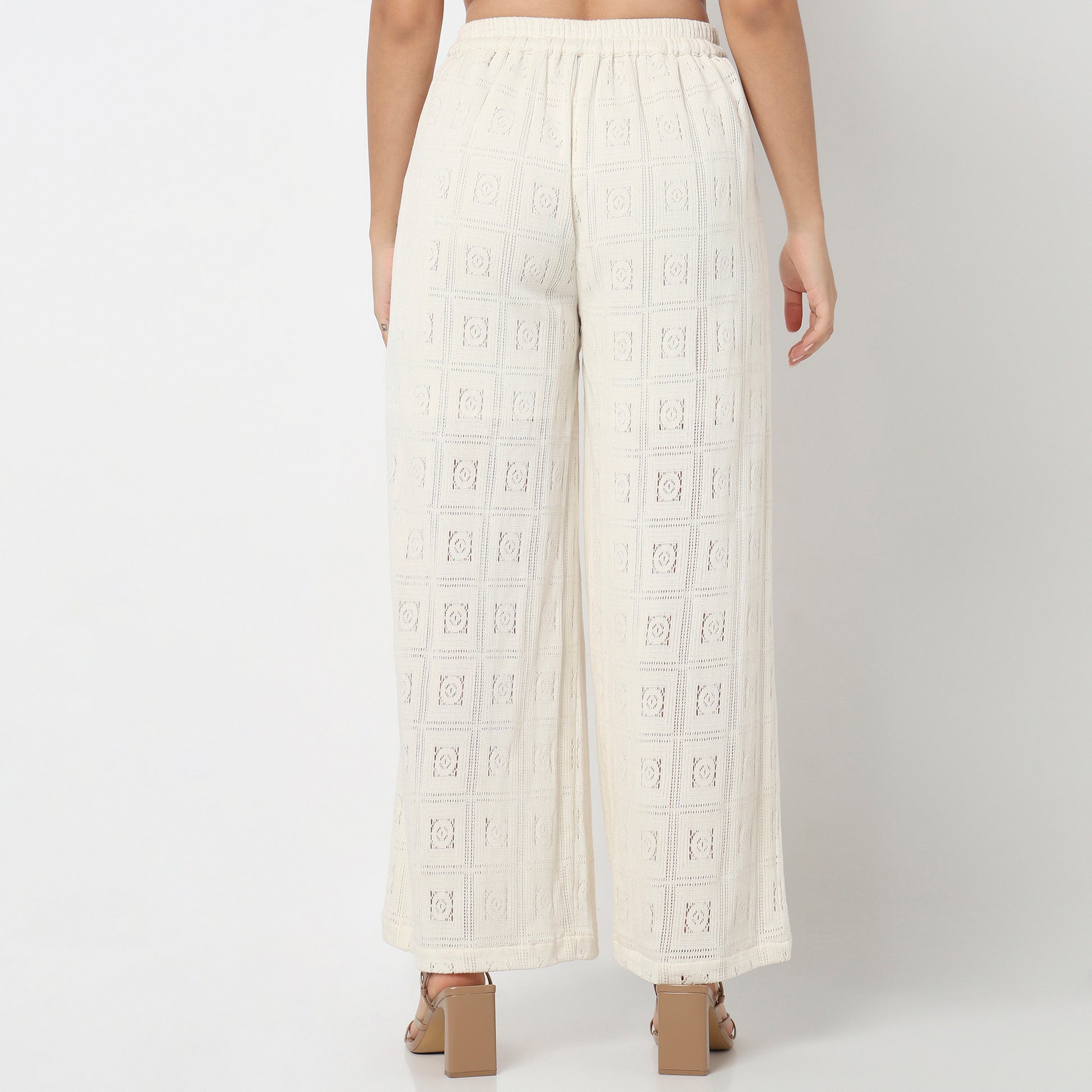 Structured Lace Palazzo