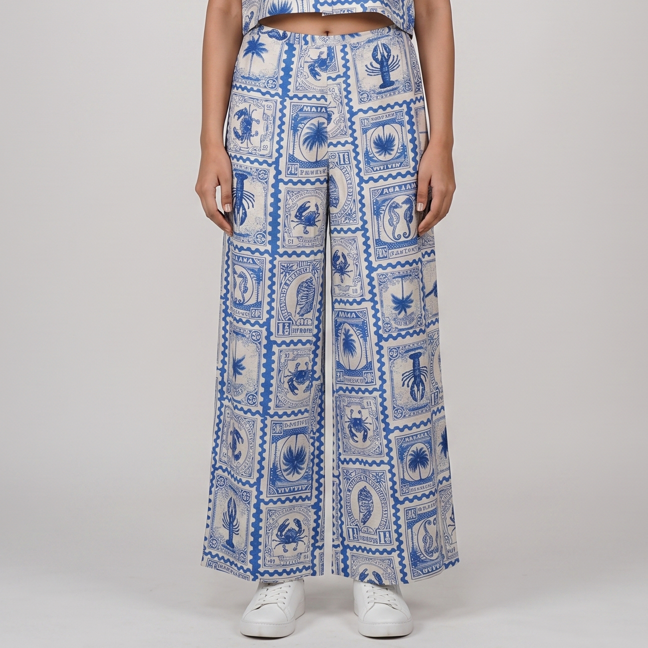 Printed High Rise Palazzo