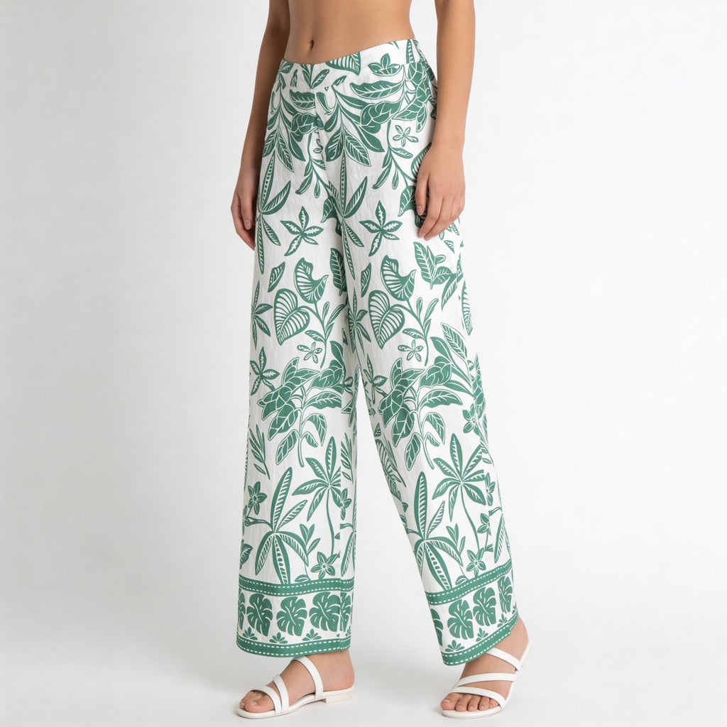Printed High Rise Palazzo