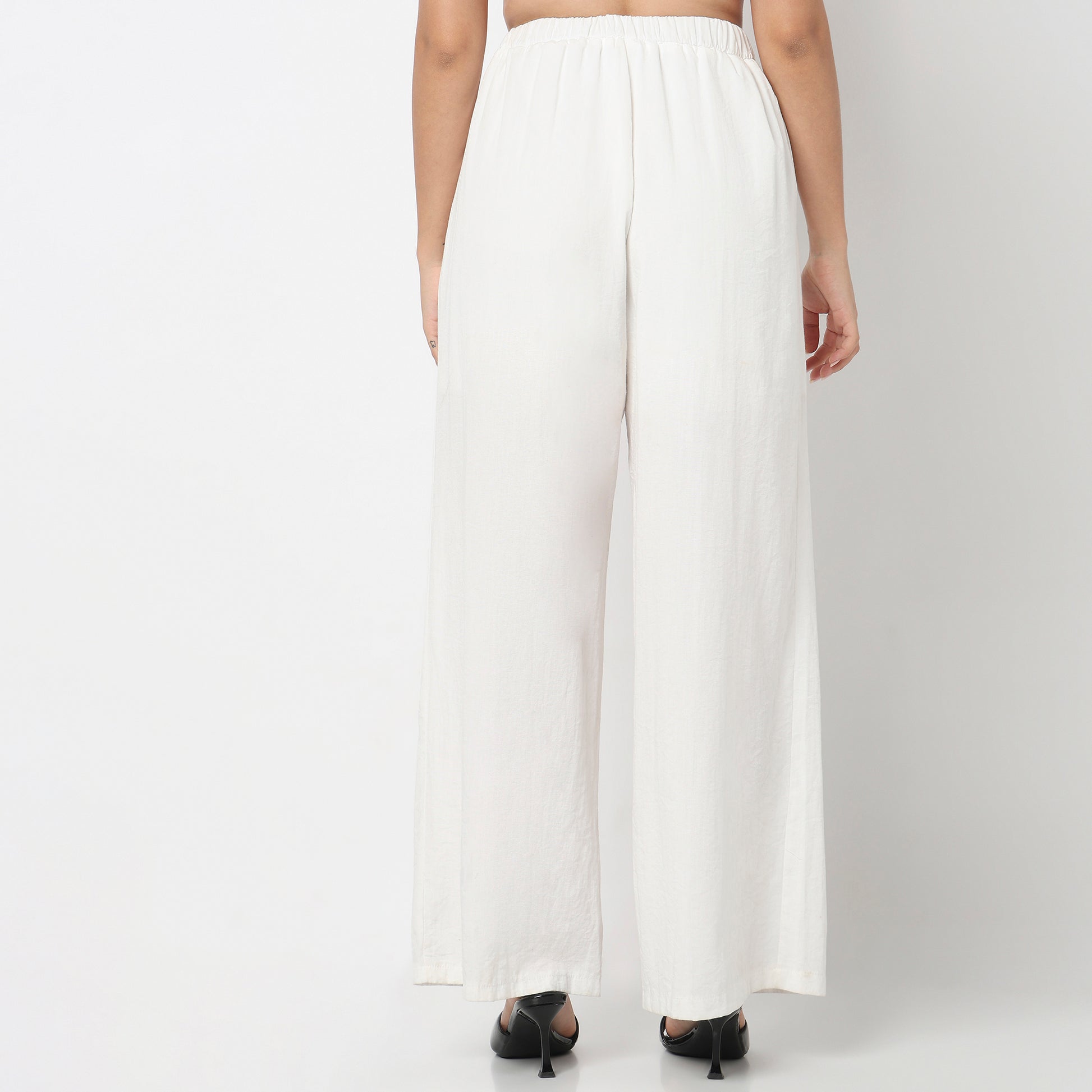 Woven Solid Palazzo