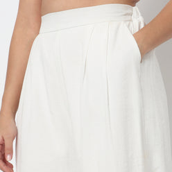 Woven Solid Palazzo
