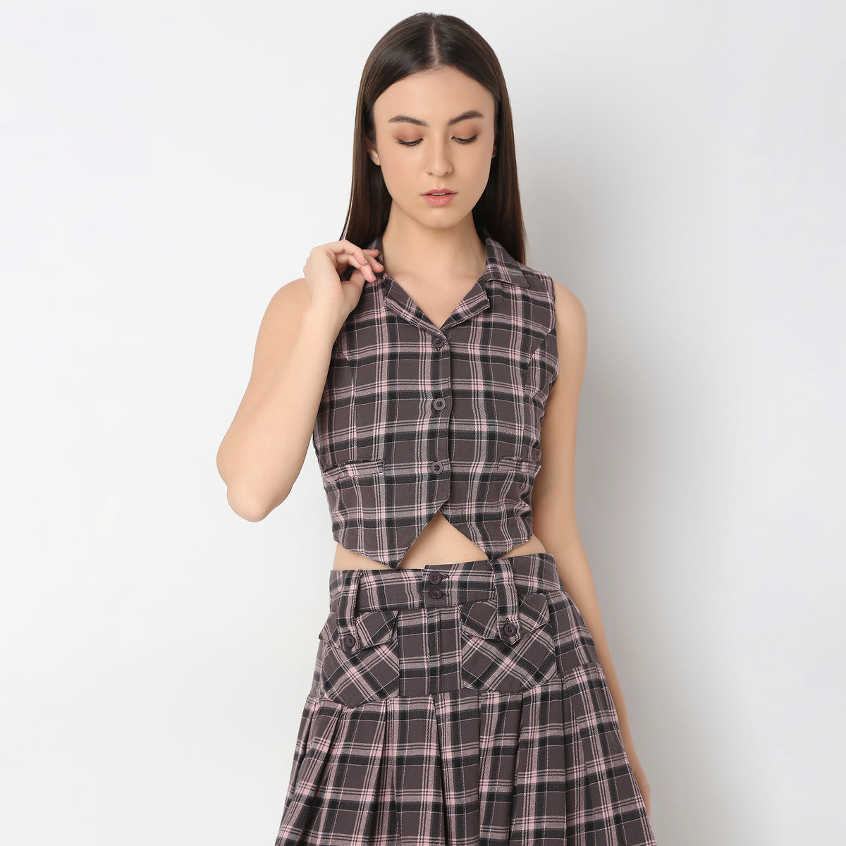 Slim Fit Checkered Shirt