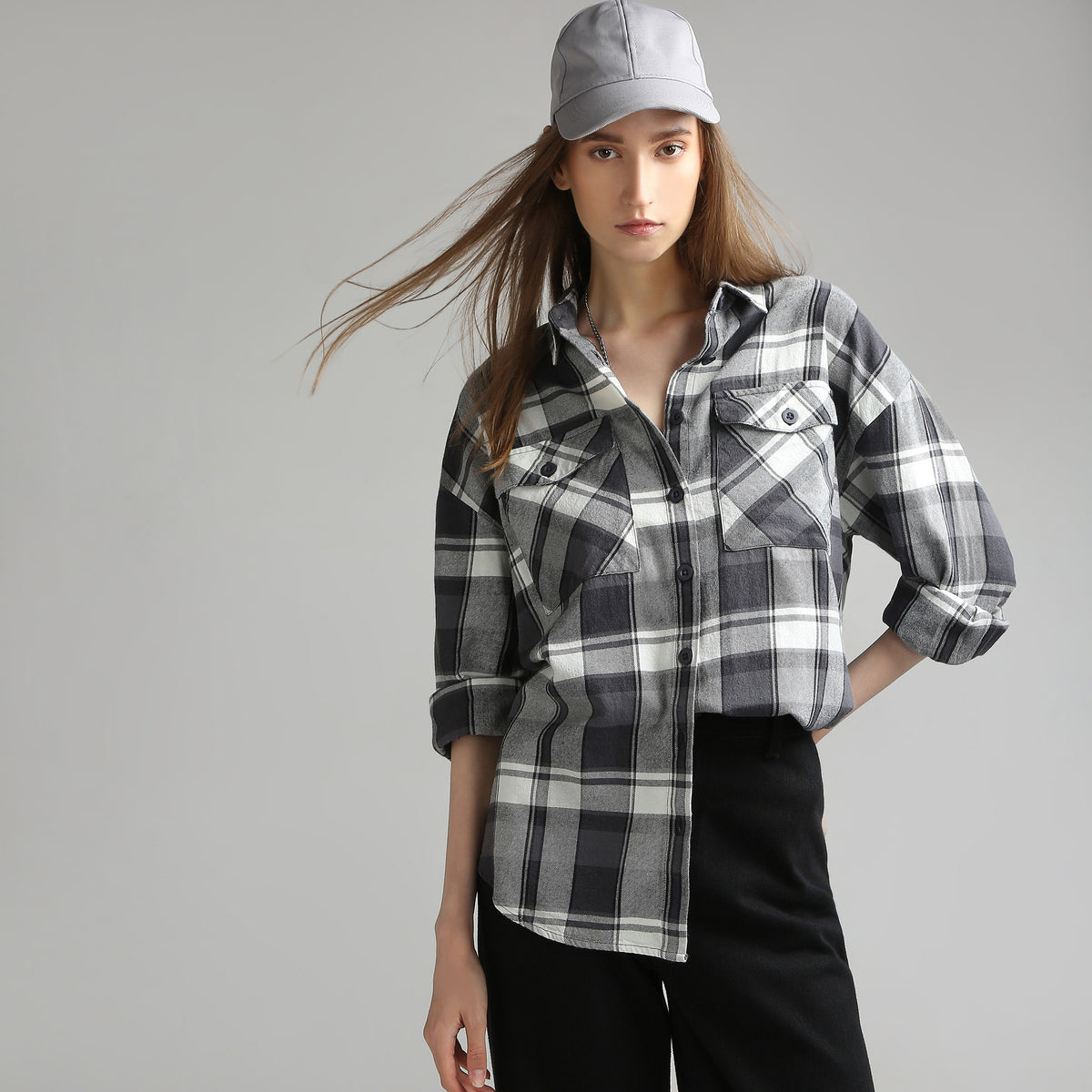 Oversize Checkered Shirt