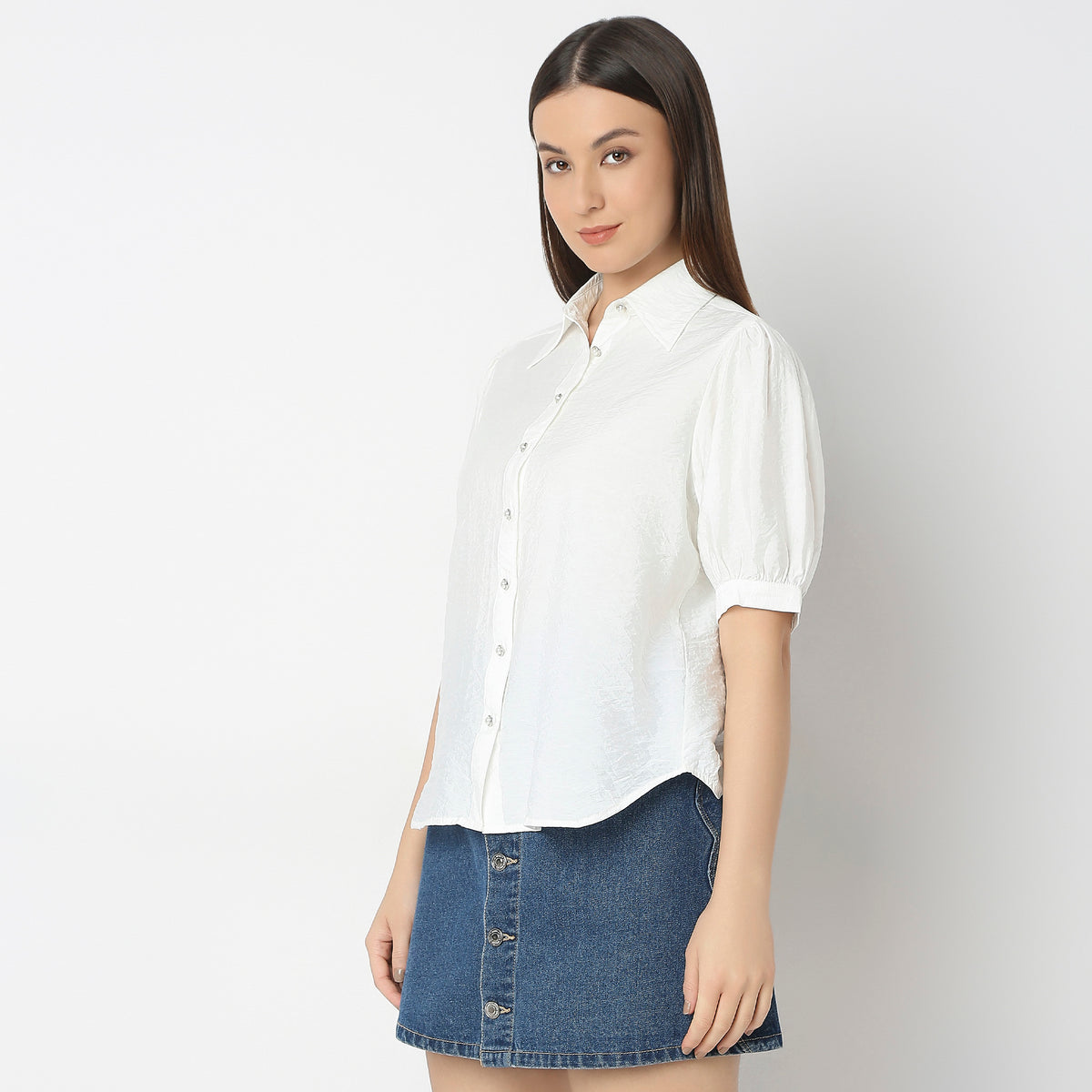 Regular Fit Solid Shirt