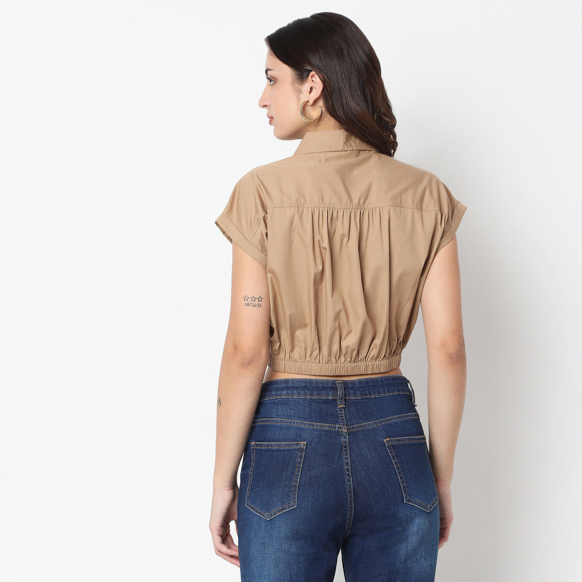 Boxy Fit Solid Shirt