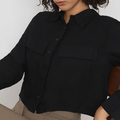 Boxy Fit Solid Shirt