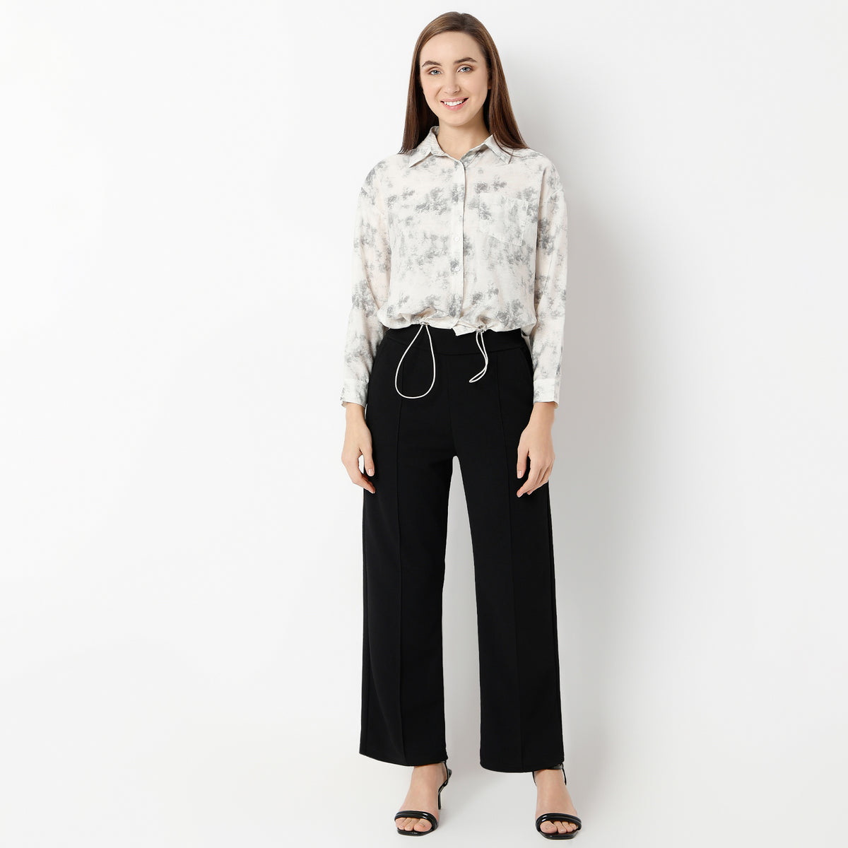 Regular Fit Abstract Shirt Collar Shirt