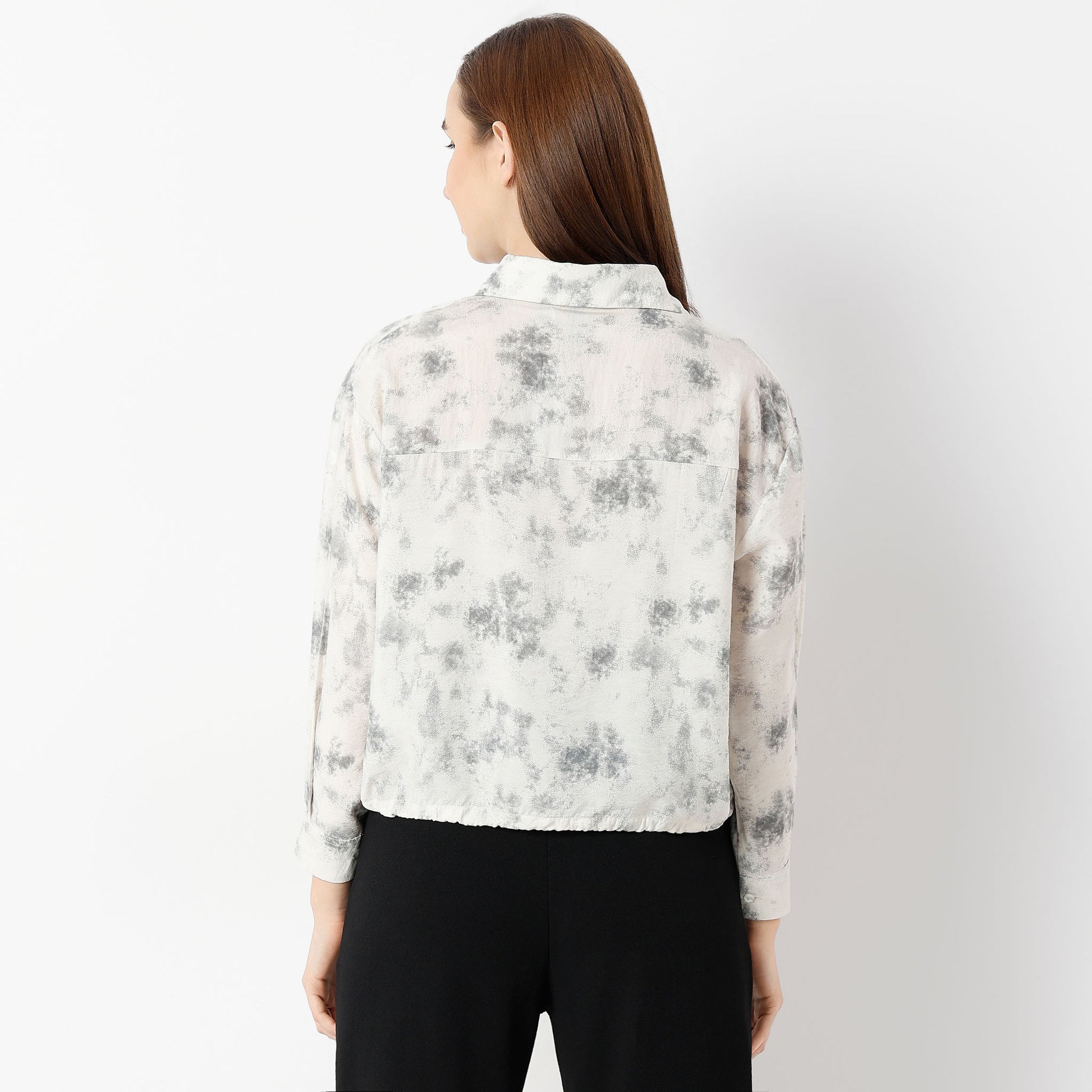 Regular Fit Abstract Shirt Collar Shirt