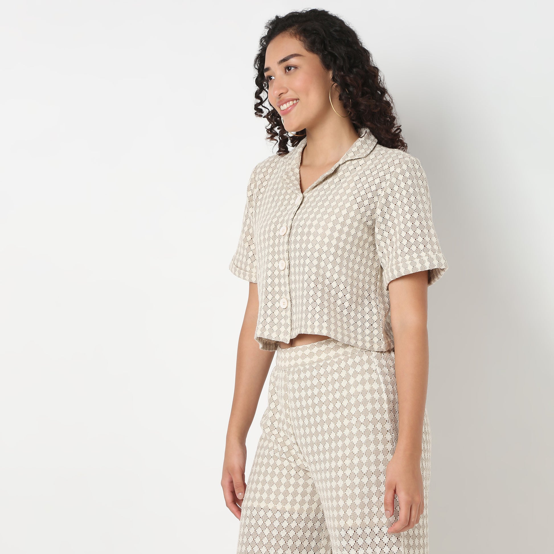 Betty Lapel Collar Regular Shirt.