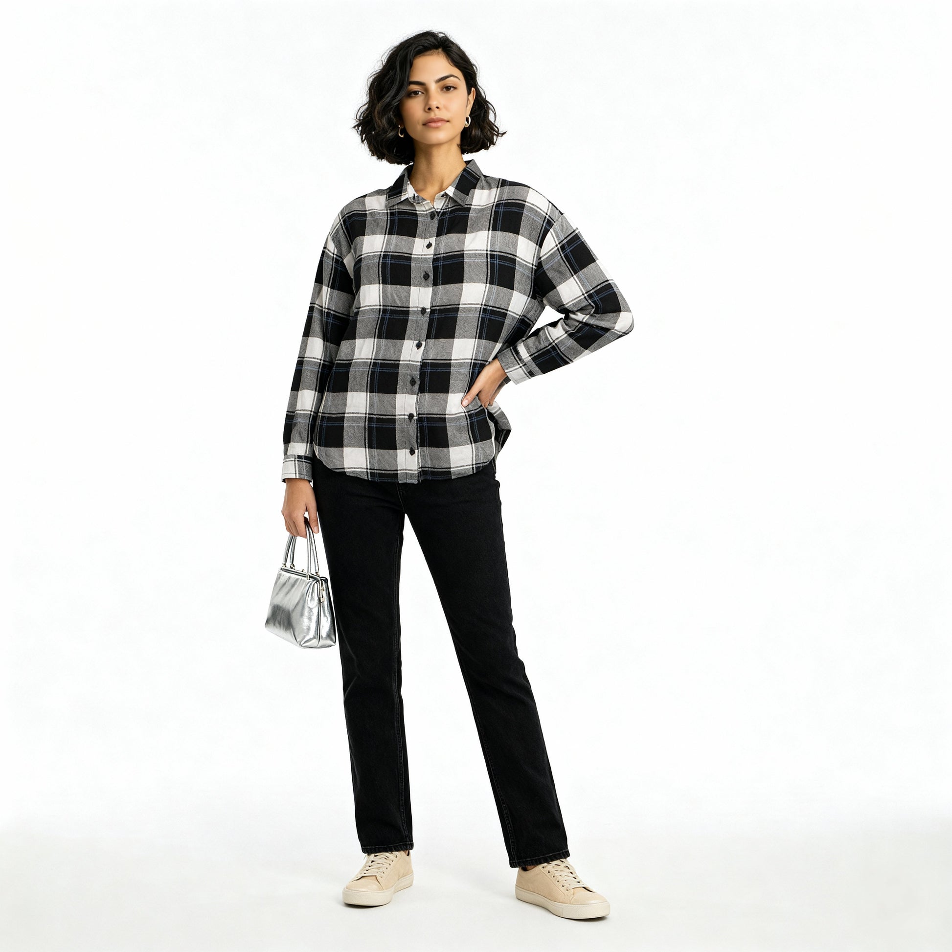 Oversize Checkered Betty Shirt