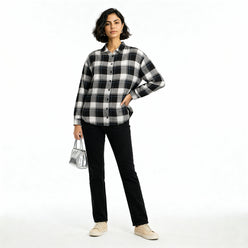Oversize Checkered Betty Shirt