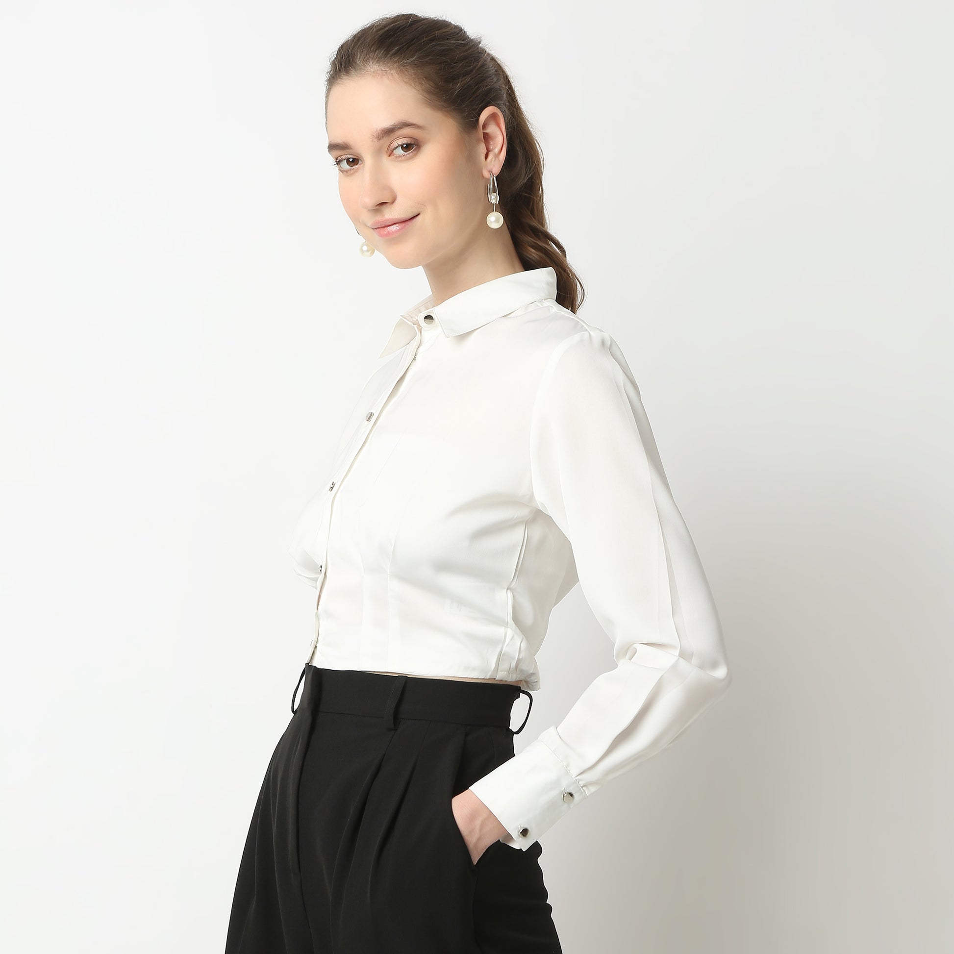 Regular Fit Solid Shirt