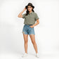 Buy Boxy Fit Crop Shirt With Patch Pockets Detailing - Style Union