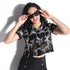Buy Women Boxy Fit Floral Short Sleeve Shirt  - Style Union