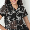 Buy Women Boxy Fit Floral Short Sleeve Shirt  - Style Union