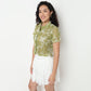 Buy Women Boxy Fit Floral Short Sleeve Shirt  - Style Union