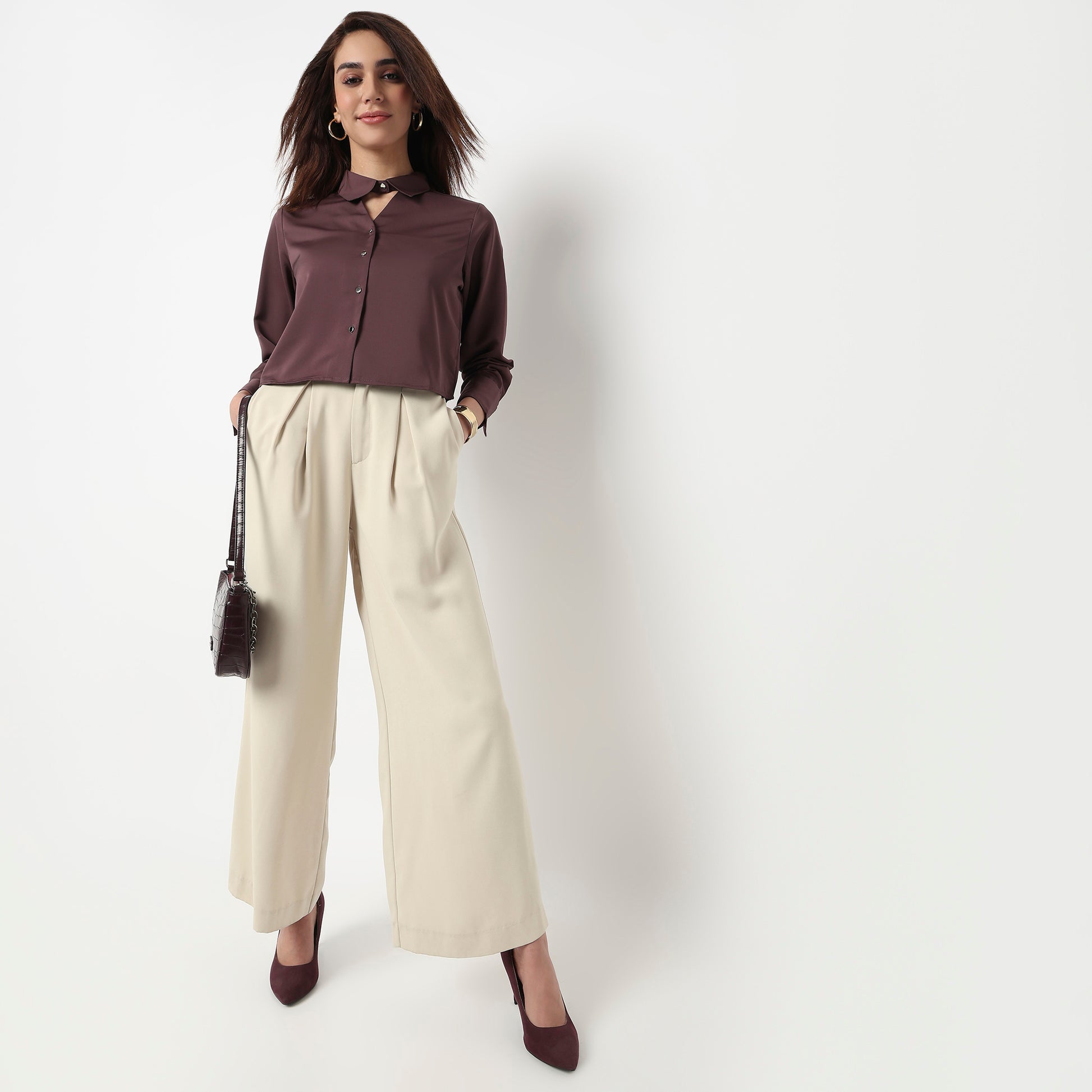 Cropped Full Sleeve Shirt