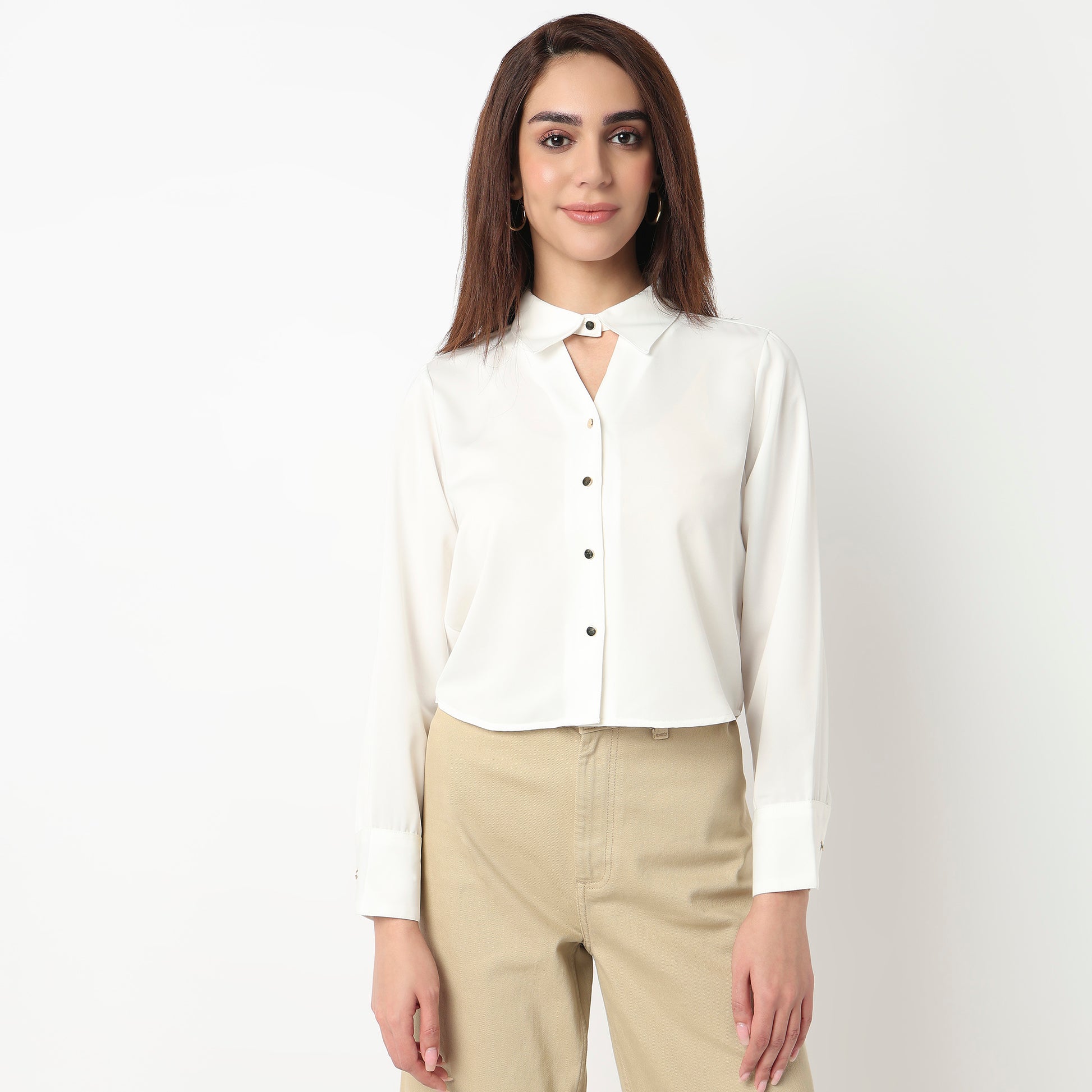 Cropped Full Sleeve Shirt