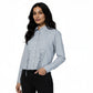Striped Shirt With Front Ruching Detail