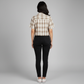 Cropped Boxy Checkered Shirt