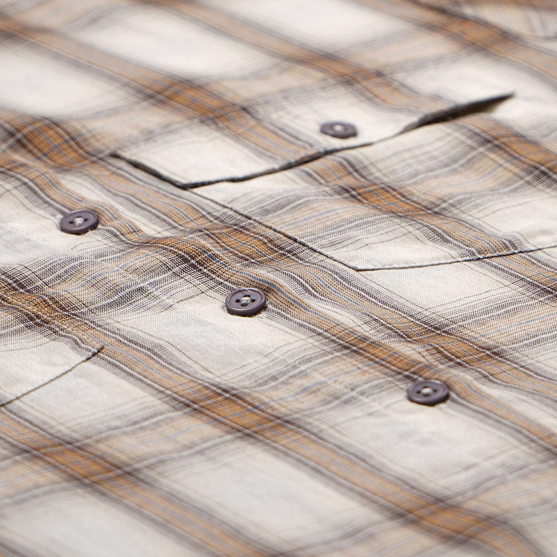Cropped Boxy Checkered Shirt
