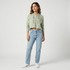Checkered Full Sleeve Crop Shirt