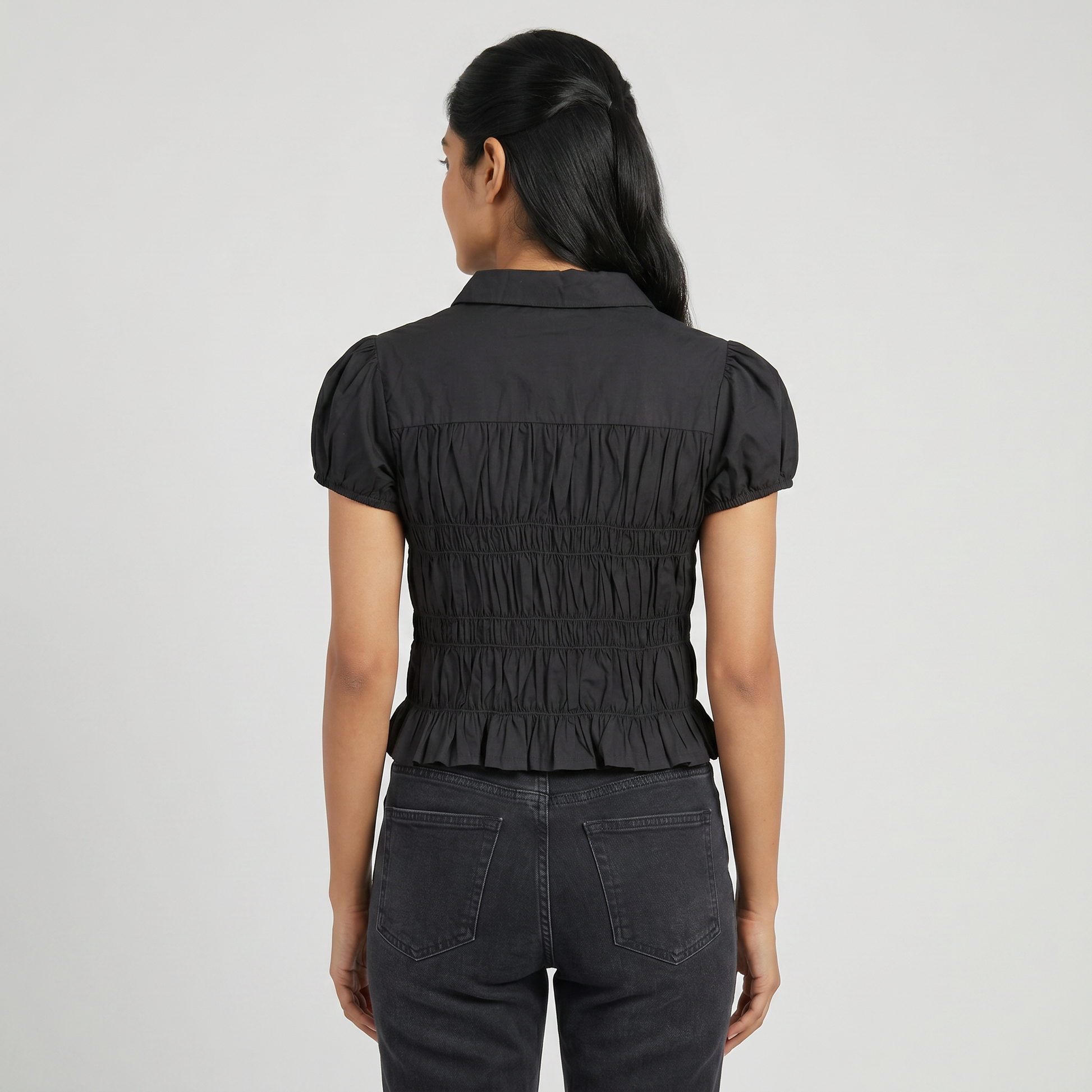 Slim Fit Cropped Shirt