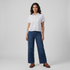 Striped Boxy Crop Shirt