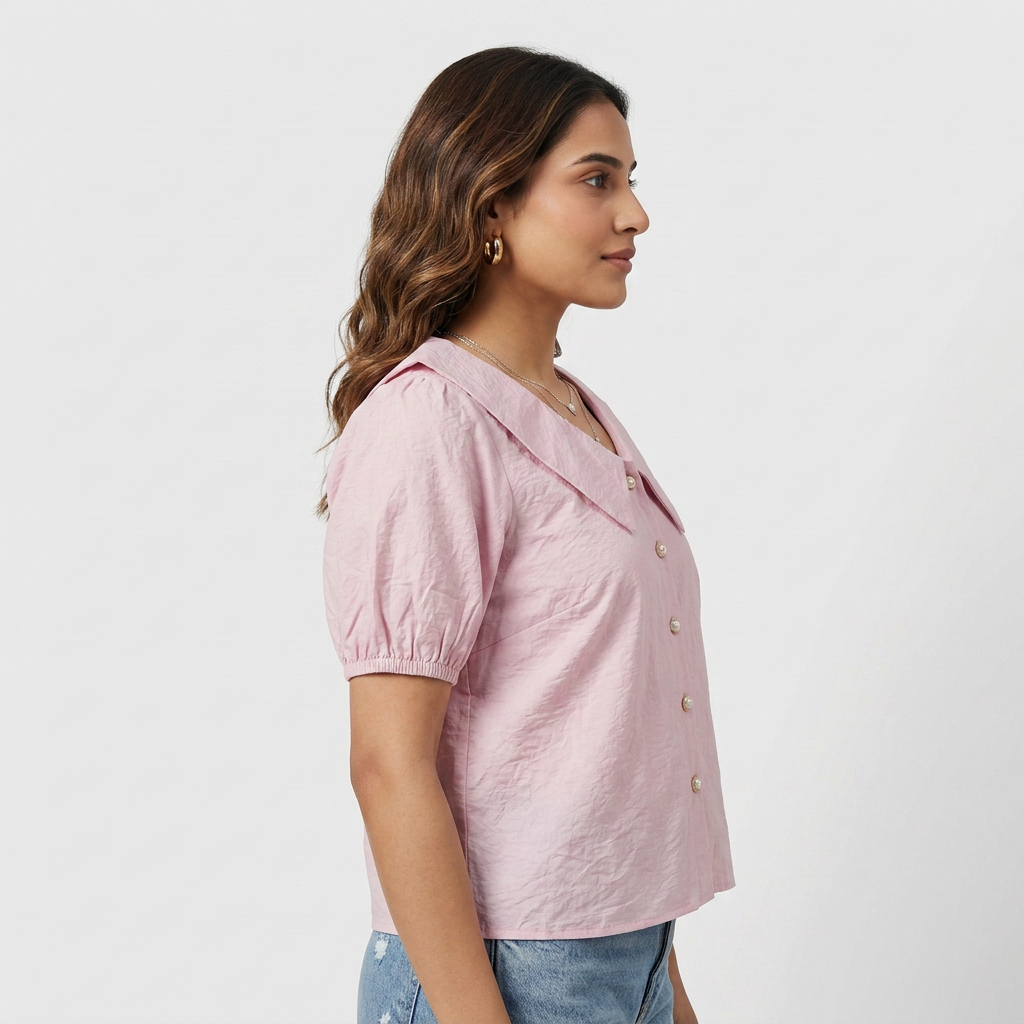 Solid Camp Collar Shirt