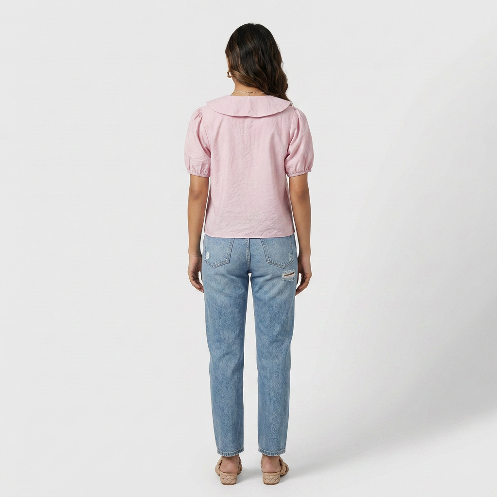 Solid Camp Collar Shirt