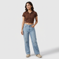 Solid Shirt Collar Slim Shirt
