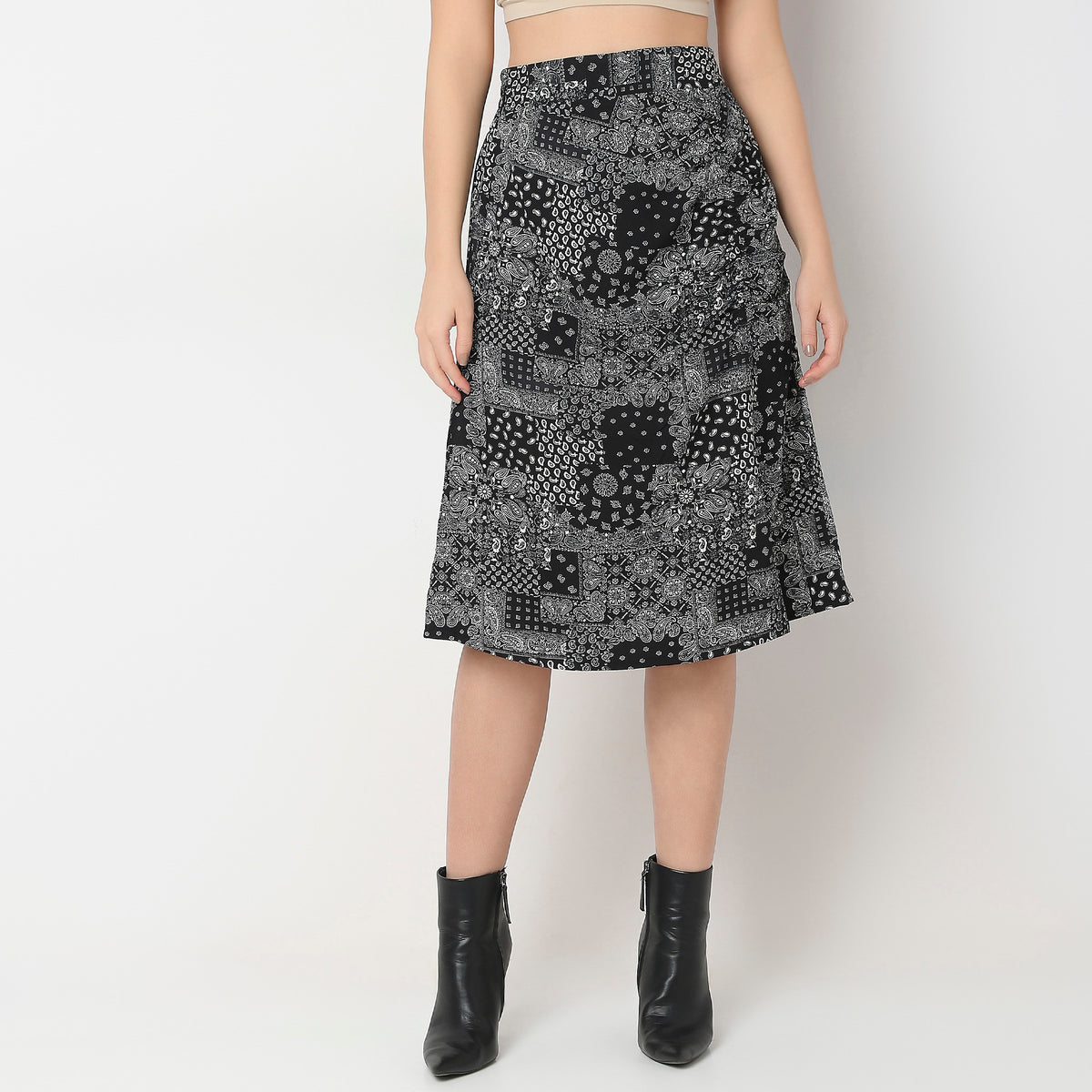 Relaxed Fit Printed Skirts