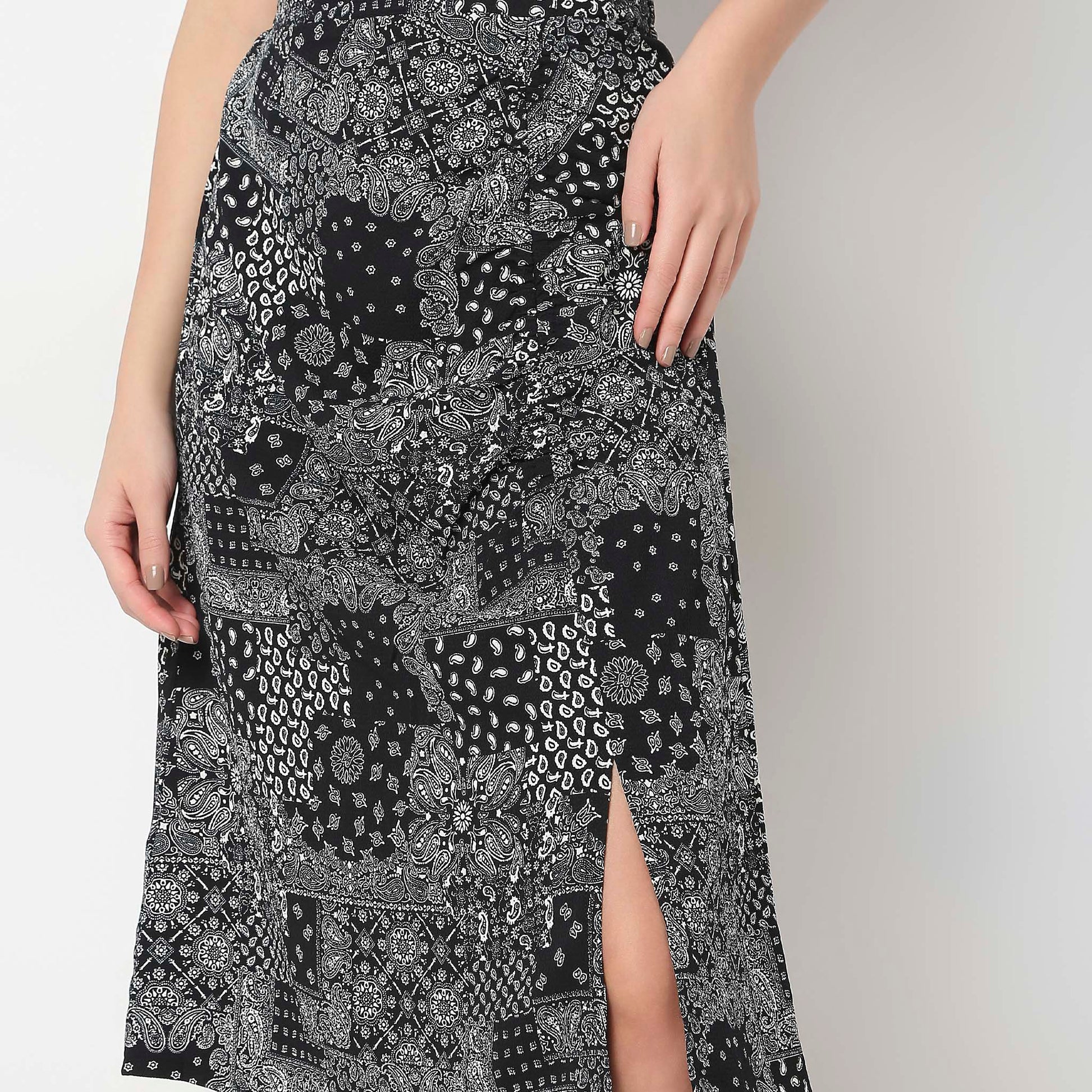 Relaxed Fit Printed Skirts