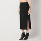 Slim Fit Solid High Rise Skirt