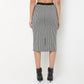 Slim Fit Skirt With Checkered Print