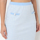 Slim Fit Skirt With Checkered Print