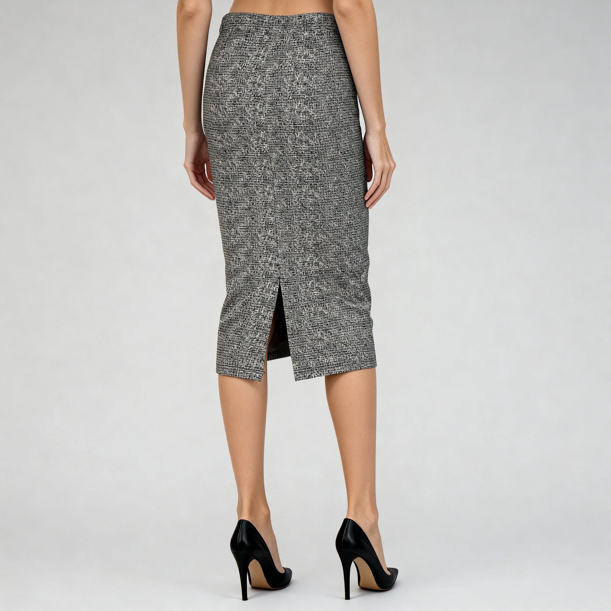 Slim Fit High Rise Printed Skirt