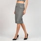 Slim Fit High Rise Printed Skirt