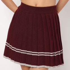 Flare Flat Knit Skirt