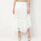 Order Now Women Lace Relaxed Flare Fit High Rise Western Wear Skirt by Style Union