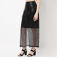High Rise Half Lined Sequin Midi Skirt