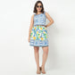 Printed Flared High Rise Skirt