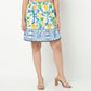 Printed Flared High Rise Skirt