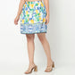 Printed Flared High Rise Skirt