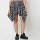 Cotton Pleats High Rise Skirt