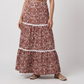 Flare Fit High Rise Tropical Skirt