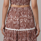 Flare Fit High Rise Tropical Skirt